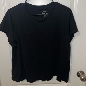LOFT vintage soft short sleeve tee- black in great condition!